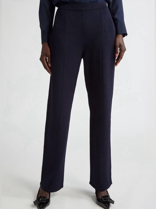 St. John Pants - St. John Silk Pleated Wide Leg Trouser